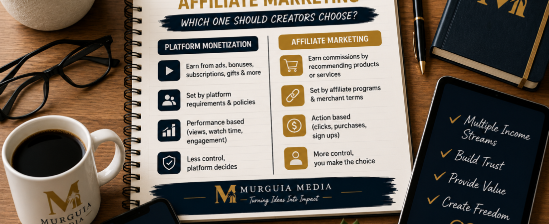 Platform Monetization vs. Affiliate Marketing: Which One Should Creators Choose?